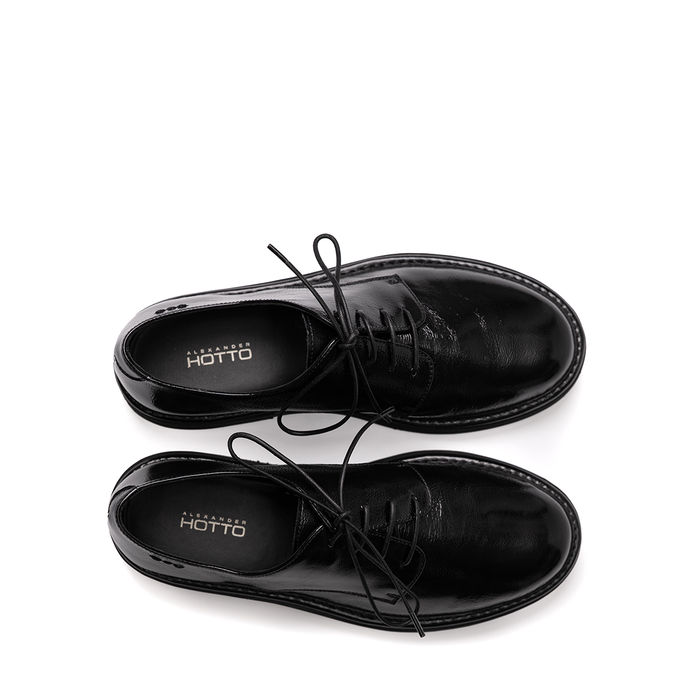 Alexander Hotto Black Leather Lace-ups - DOLITA