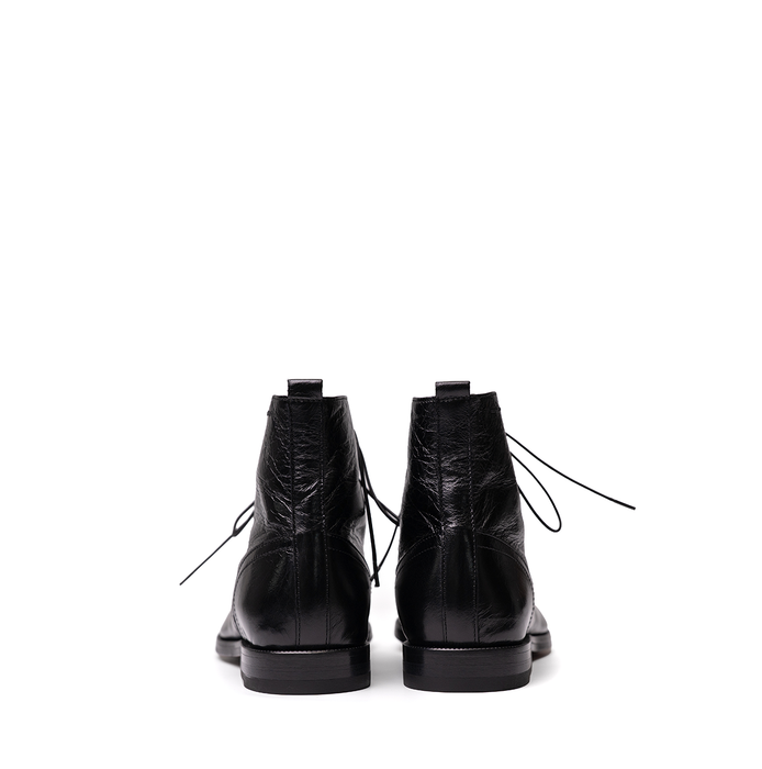Alexander Hotto Black Leather Ankle Boots - DOLITA