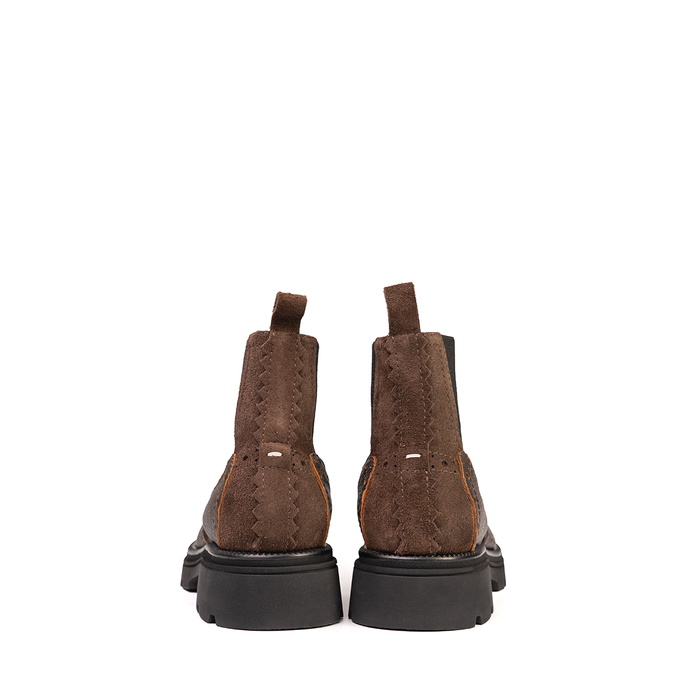 The Antipode Charles Dark Brown Leather Ankle Boots - DOLITA