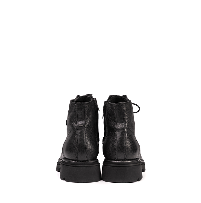 The Antipode Charles Black Leather Ankle Boots - DOLITA