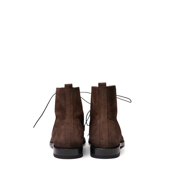 Alexander Hotto Brown Suede Ankle Boots - DOLITA