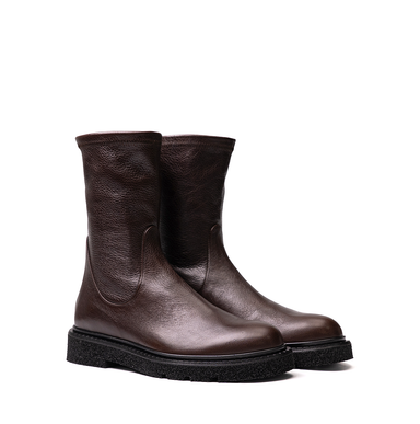 Guglielmo Rotta Kent Dark Brown Leather Ankle Boots