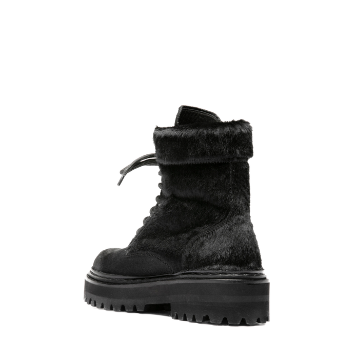 Officine Creative Black Leather Ankle Boots