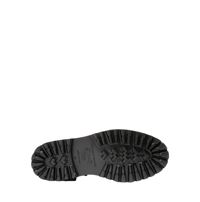 Officine Creative Black Leather Ankle Boots