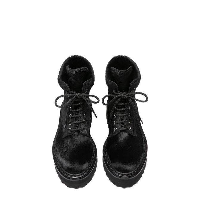 Officine Creative Black Leather Ankle Boots