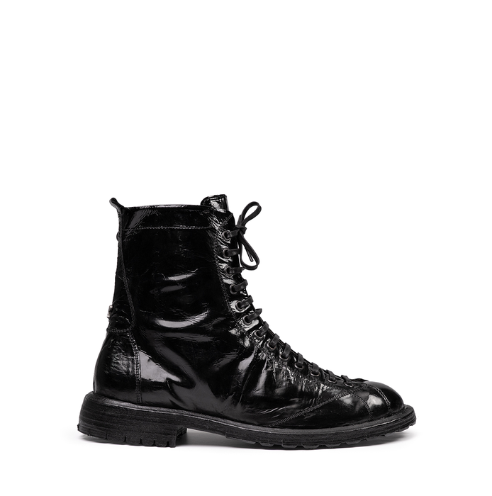 Le Ruemarcel MASARU U Black Leather Ankle Boots