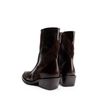 Poeve Trace Brown Leather and Suede Ankle Boots