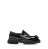 Officine Creative Black Leather Loafers
