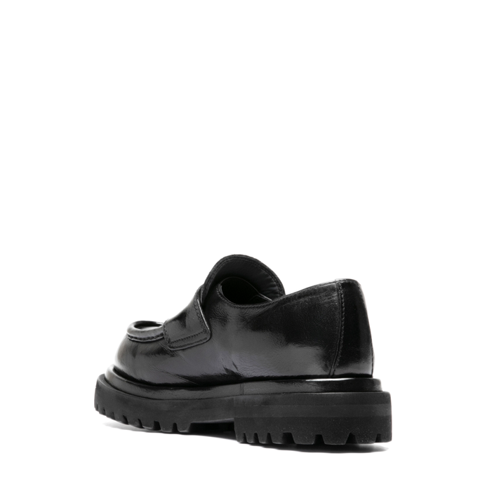 Officine Creative Black Leather Loafers