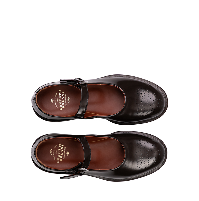 Ernesto Dolani Dark Brown Leather Flats - DOLITA