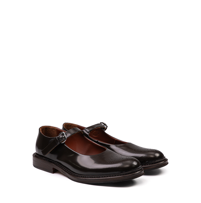 Ernesto Dolani Dark Brown Leather Flats - DOLITA