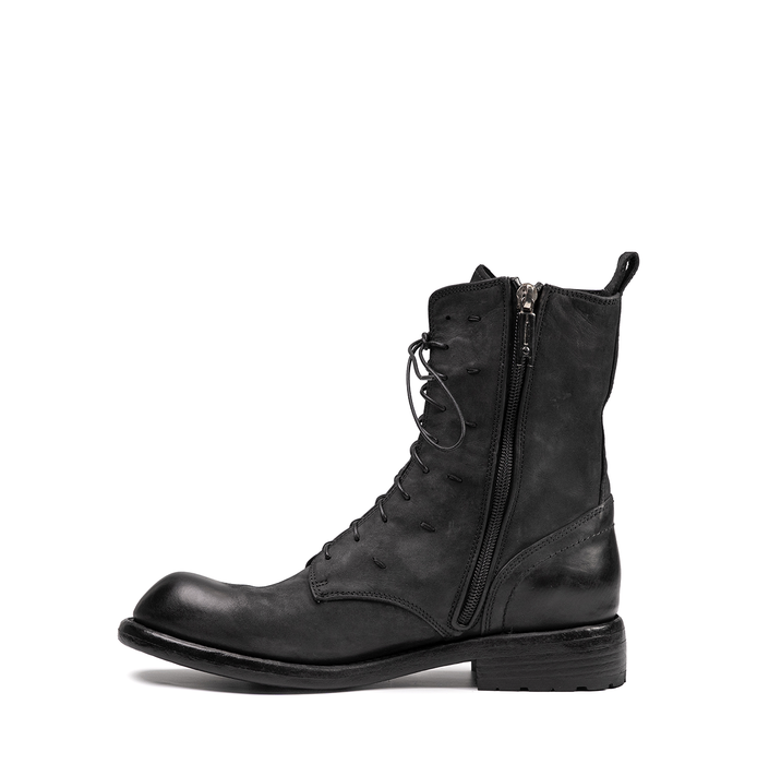 Lemargo Black Leather Ankle Boots