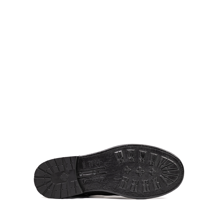 Lemargo Black Leather Ankle Boots