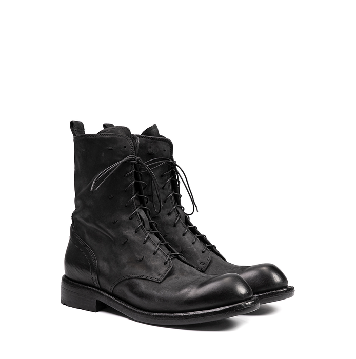 Lemargo Black Leather Ankle Boots