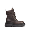 MLO Dark Brown Leather Ankle Boots
