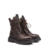 MLO Dark Brown Leather Ankle Boots