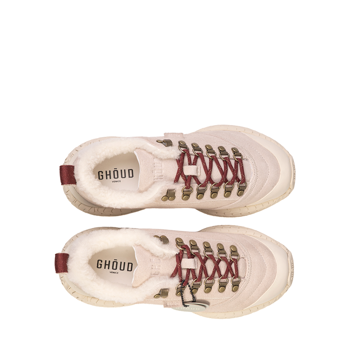 Ghōud Tyre Light Beige Suede Sneakers