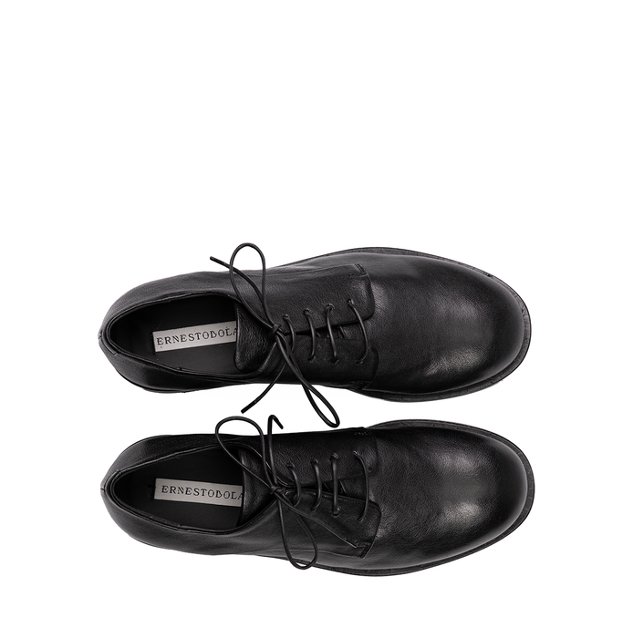 Ernesto Dolani Black Leather Lace-ups - DOLITA