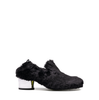 Ernesto Dolani Black Fur Heels