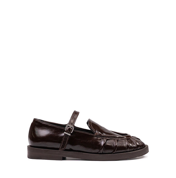 Ernesto Dolani Chestnut Brown Leather Flats