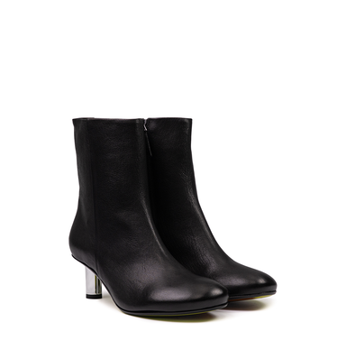 Ernesto Dolani Black Leather Ankle Boots - DOLITA