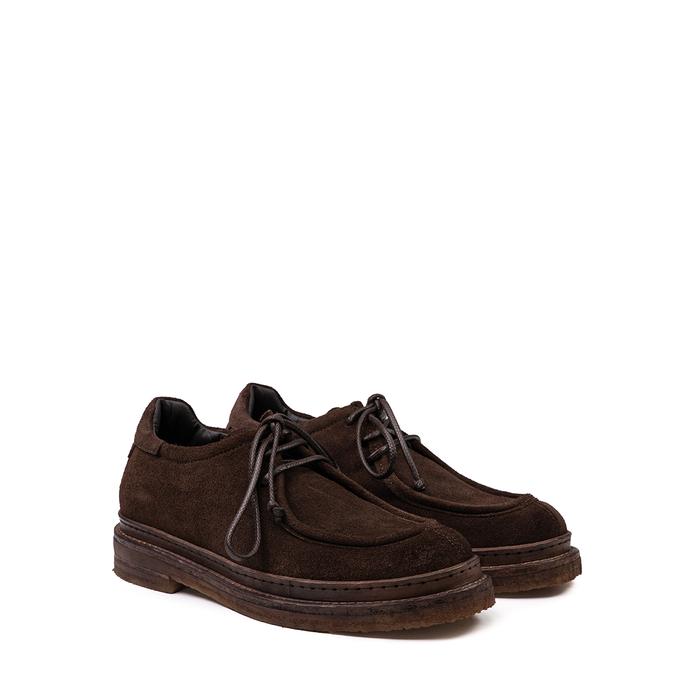 Ernesto Dolani Dark Brown Suede Lace-ups - DOLITA