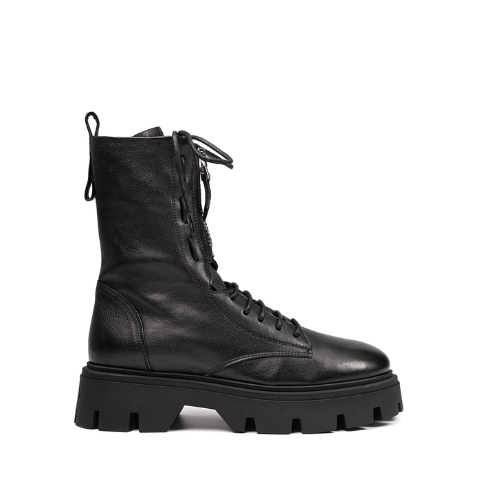 Ernesto Dolani Black Leather Ankle Boots