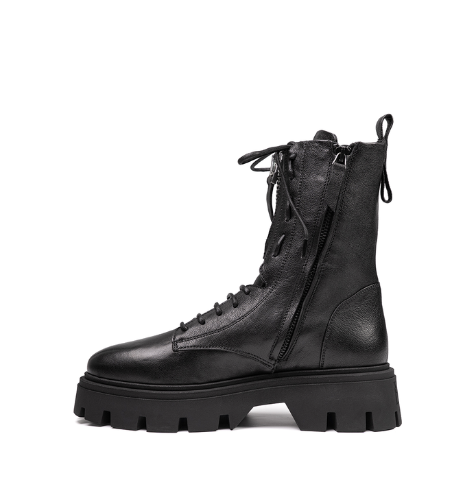Ernesto Dolani Black Leather Ankle Boots