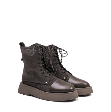 Ernesto Dolani Dark Olive Suede Ankle Boots