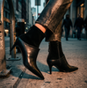 Premiata M7487 Black Leather Ankle Boots - DOLITA