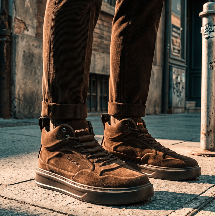 Barracuda Brown Suede Sneakers