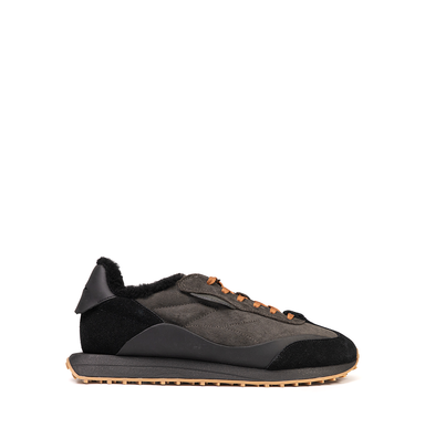 Ghōud Rush Dark Brown And Black Suede Sneakers