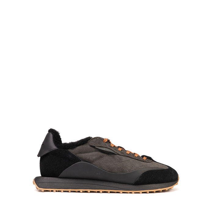Ghōud Rush Dark Brown And Black Suede Sneakers