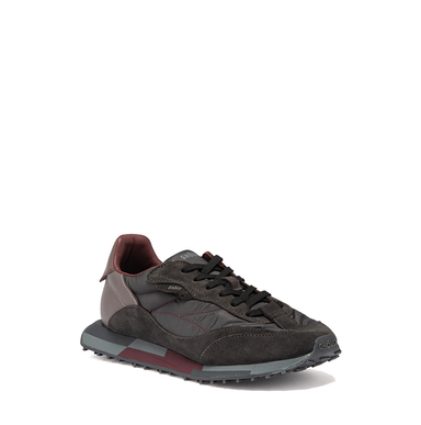 Ghōud Rush Dark Grey Suede And Textile Sneakers