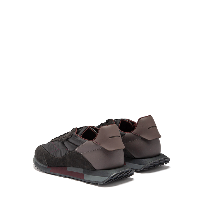Ghōud Rush Dark Grey Suede And Textile Sneakers