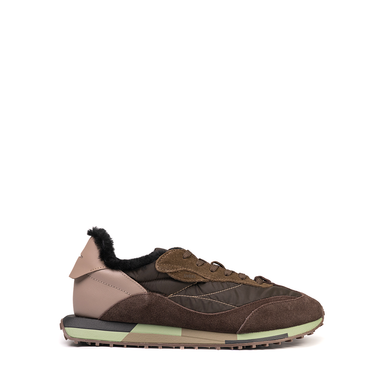 Ghōud Rush Brown Suede And Textile Sneakers