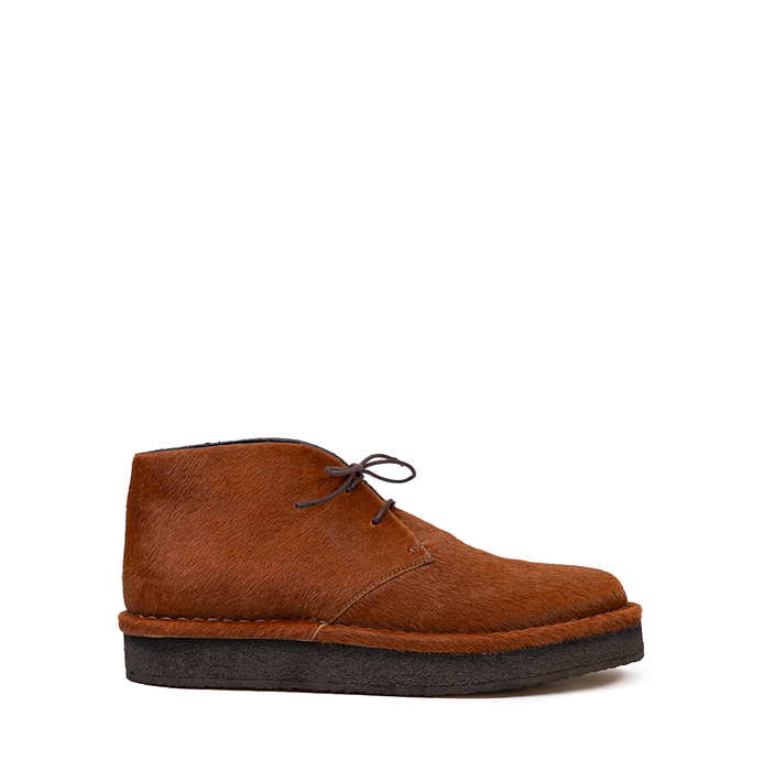 Del Carlo Brown Leather Ankle Boots