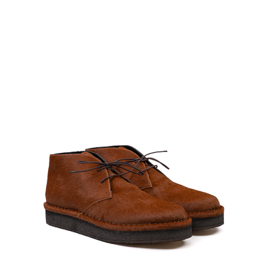 Del Carlo Brown Leather Ankle Boots