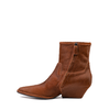 Del Carlo Brown Leather Ankle Boots