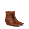 Del Carlo Brown Leather Ankle Boots