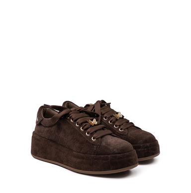 GIO+ Dark Brown Suede Sneakers