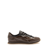 Ghōud Rush Dark Brown Leather Sneakers
