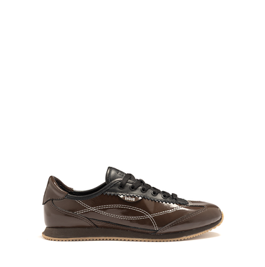 Ghōud Rush Dark Brown Leather Sneakers