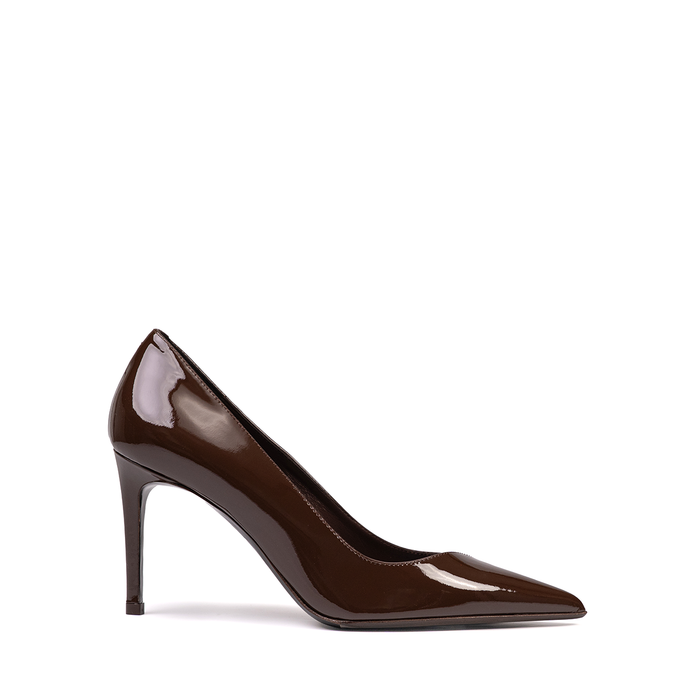 Sergio Levantesi Divina Brown Leather Heels - DOLITA