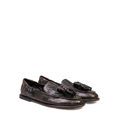 Pomme D'or Dark Brown Leather Loafers - DOLITA