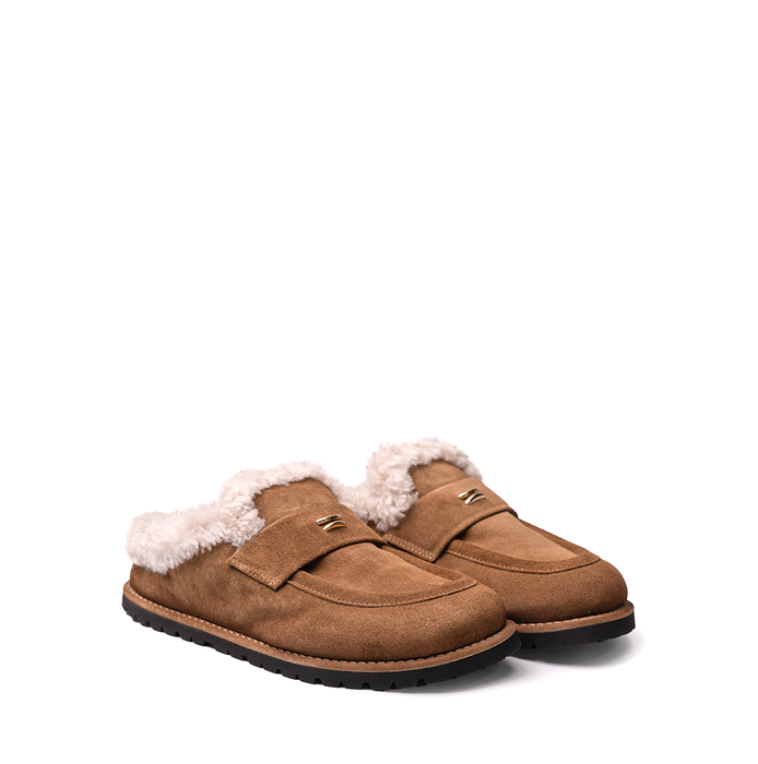 Halmanera Ivet Taupe Suede Loafers
