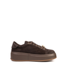 GIO+ Oliva Dark Brown Leather Sneakers