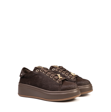 GIO+ Oliva Dark Brown Leather Sneakers