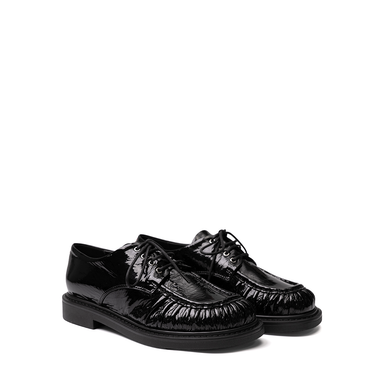 Halmanera Nami Black Glossy Leather Lace-ups