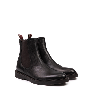 Sturlini Dark Brown Leather Ankle Boots - DOLITA